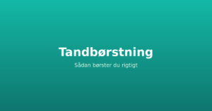 Tandbørstning